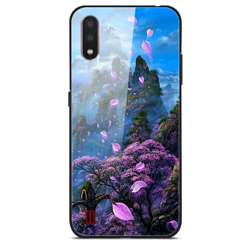 9 Для samsung Galaxy A01 чехол A 01 закаленное стекло Жесткий чехлы для телефона для samsung A01 чехол A015F A015 SM-A015F бампер - Цвет: 9