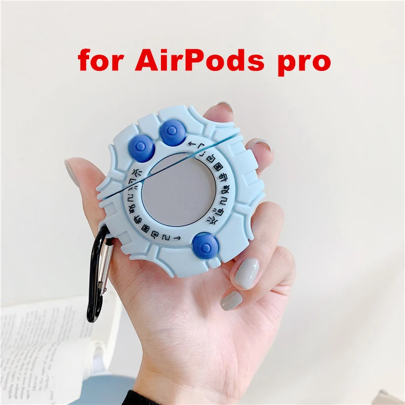 Чехол для AirPods Apple, 3D мультяшный чехол для наушников Digivice Adventure для Airpods 1 2, силиконовый чехол, защитный чехол - Цвет: for AirPods pro