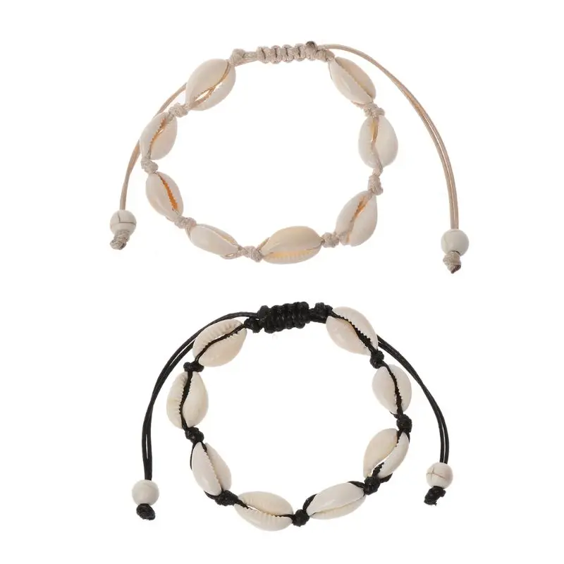 Натуральный коври бусины из ракушек ножной браслет ручной работы Гавайский пляж