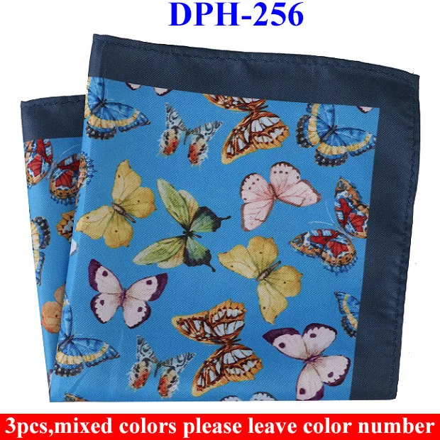 DPH256 Hankerchief Портной Смит 3 шт. мужские носовые платки карманные квадраты с принтом пейсли бизнес полотенце для сундуков Карманный платок носовые платки шарфы - Цвет: DPH256 Hankerchief