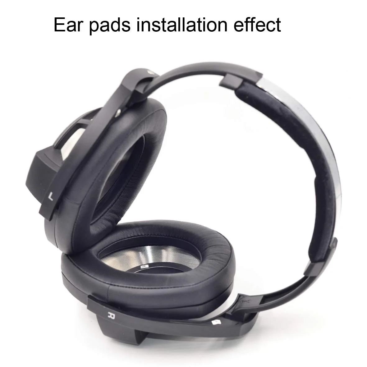 Protein Leather Replacement Earpads Ear Pads Covers for Sennheiser HD800 HD800s Over Ear Headphones Frosted