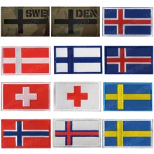 Finlândia finlândia finlândia islândia suécia dinamarca noruega suíça remendo da bandeira do exército tático militar reflexivo swe den distintivo aplique