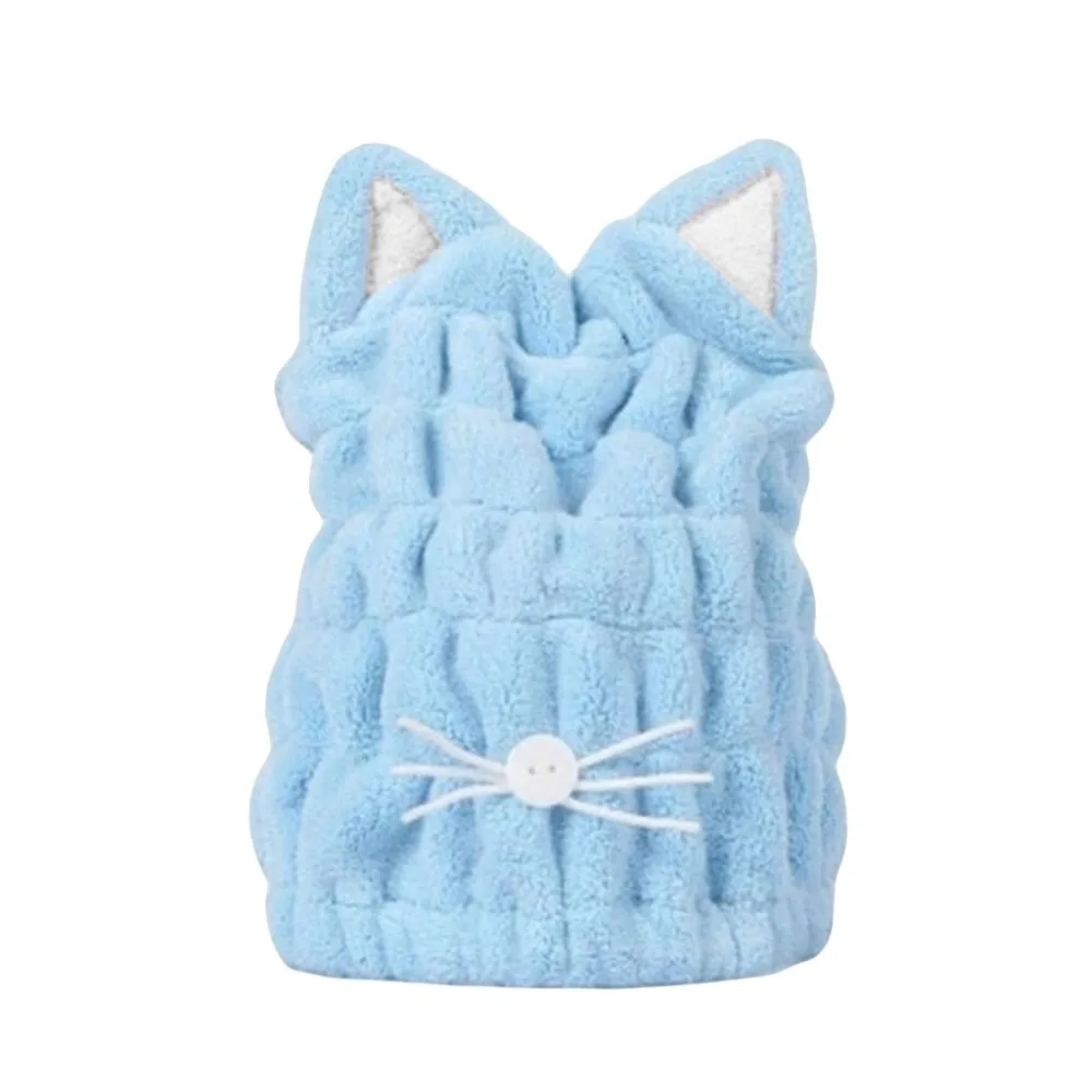 rapid drying hair towel Hair Turban Quickly Dry Hair Hat Wrapped Towel Bathing Cap serviette microfibre cheveux #4c09 (6)