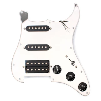 

Guitar Protector Board Mirror Surface Stylish Loaded Prewired Pickguard Pickup Humbuckers 3-ply Pickguard for Guitar