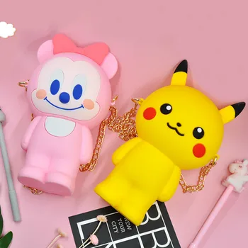 

Cartoon Silicone Waterproof Pencil Cases Stationery File Folder Kawaii Storage Office School Supplies Pencil Bags Gift for Girls