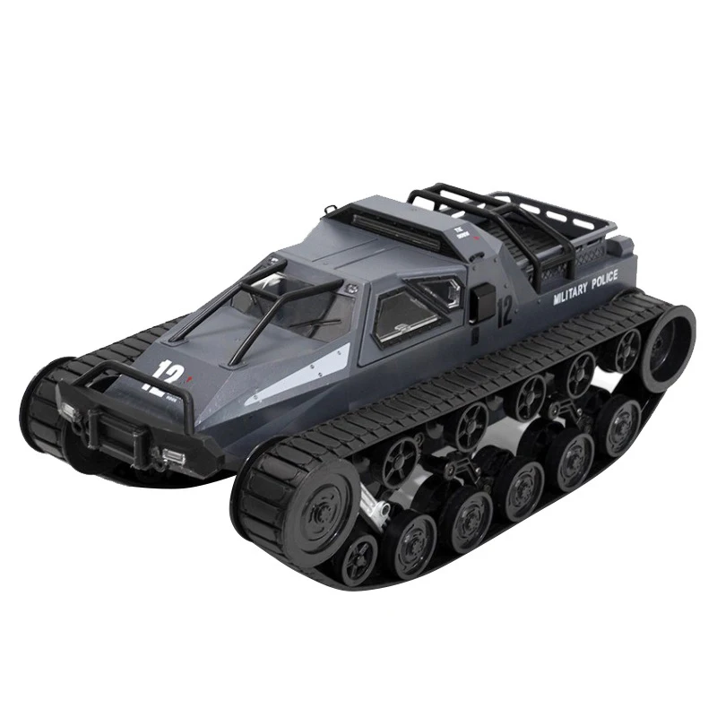 Серый Моделирование внедорожной колесницы дети Электрический RC военная модель игрушки 1:12 EV2 гусеничный Автомобиль Дистанционное управление высокая скорость дрейф р/у танк - Цвет: Серый