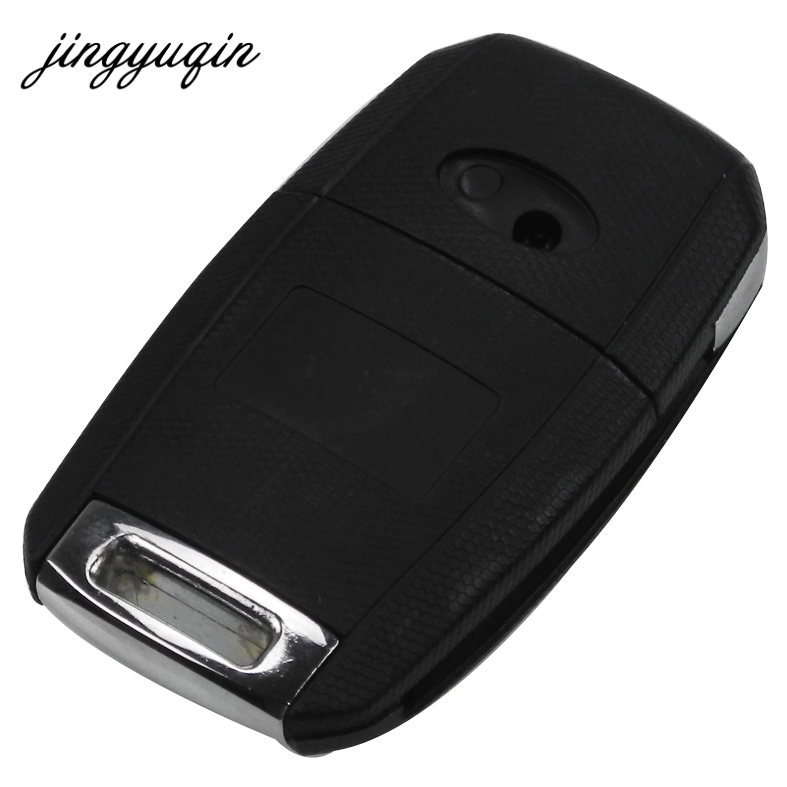 jingyuqin 20pcs/lot Key Fob Cover Smart Car Remote Holder for KIA Sorento Carens Forte Soul Optima Flip Remote Key 4 Buttons