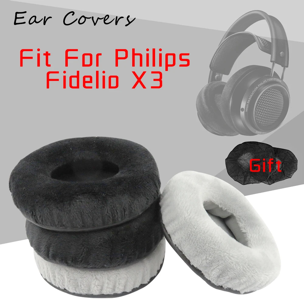 

Ear Covers Earpads For Philips Fidelio X3 Headphone Replacement Earpads Headset Accessary Parts