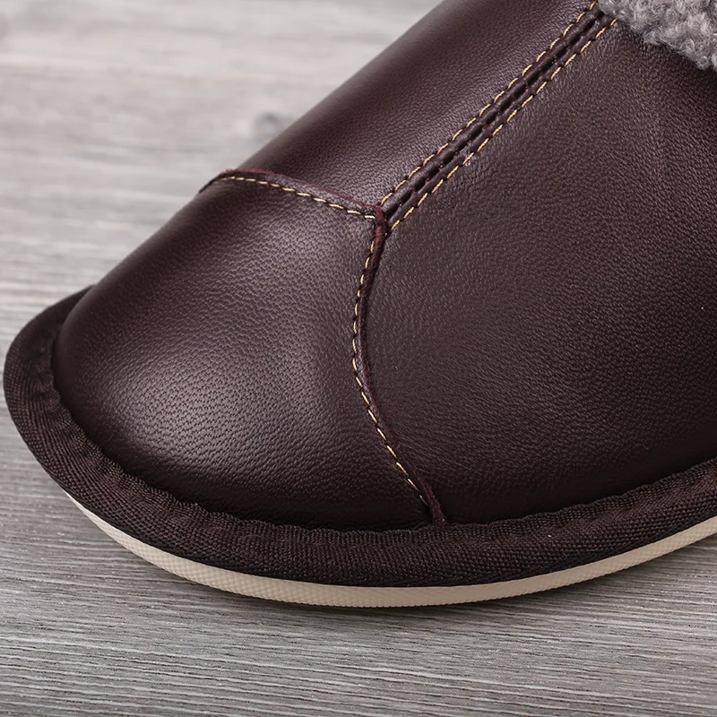 

2019 New Style Autumn & Winter Thick Winter Indoor Sheepskin Couples Home Anti-slip Thick Bottomed Cotton Slippers Men And Women