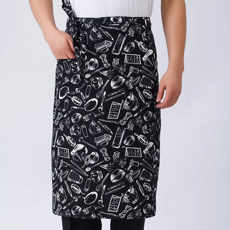 2024 Newest Hot Solid Cooking Kitchen Apron For Woman Men Chef Waiter Cafe Shop BBQ Hairdresser Aprons Bibs Kitchen Accessory