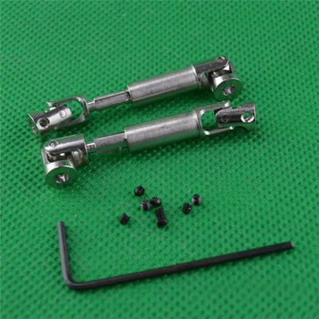 

1Pair Universal 3mm Drive Shaft Connector Joint Axle 2098B Drive Shaft 42-55mm Transmission Shafts for 1/24 Mini Climbing Car