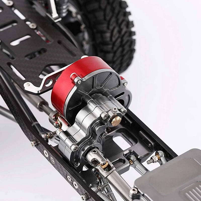 Металлическая коробка передач 1/10 RC автомобильная коробка передач для Axial SCX10 RC Гусеничный автомобиль