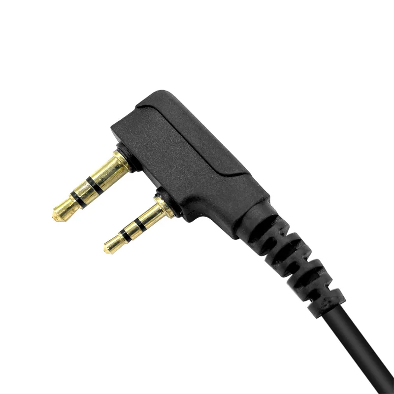 D Shape Earpiece Headset for Kenwood Baofeng, Puxing, Quansheng, Weierwei, Wouxun Radio, 2 Pin