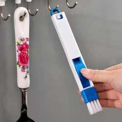 Multipurpose Window Door Keyboard Cleaning Brush Cleaner+Dustpan 2 In 1 Tool Black Blue Color Window Brush