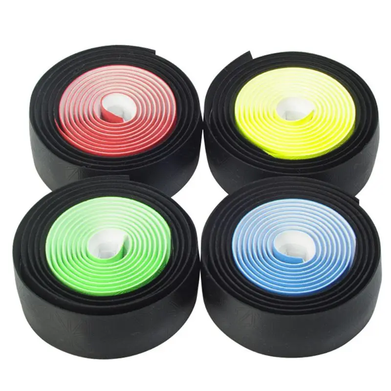 Best 2.1m Anti slip Road Bicycle Handlebar Tape Cycling Handle Belt Bike Grips MTB Cork Bar Tape PU Belt Straps Bike Accessories