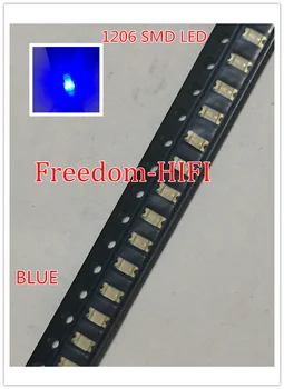

3000PCS Free Shipping 1206 Blue Led Super Bright SMD LED diodes 3.2*1.6*0.8MM 460-470NM light-emitting diodes SMD 1206 LED Blue