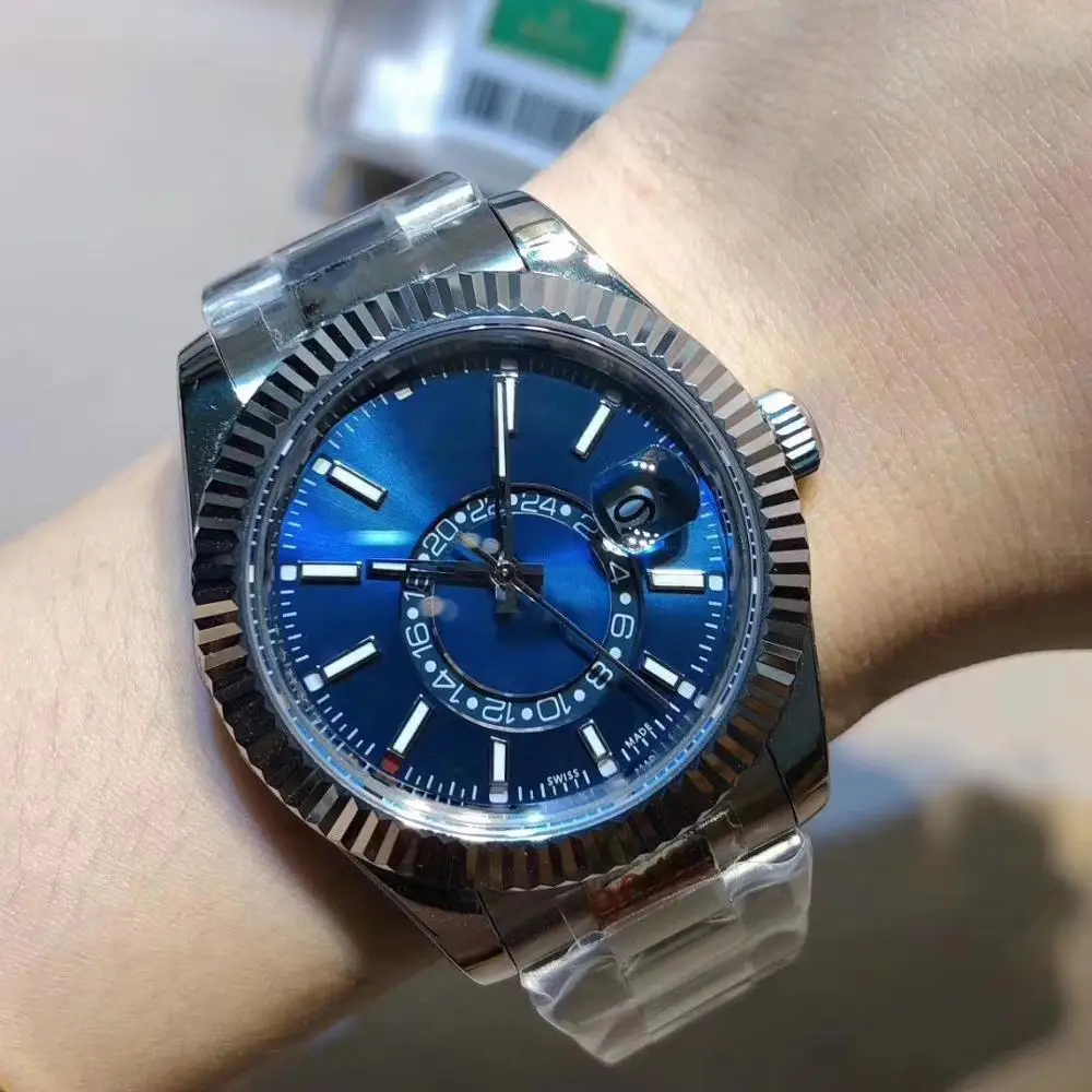 

2020paragraph luxury brand automatic mechanical watch for the Men's watches men GMT 40mm sapphire glass Luminous date Stainless