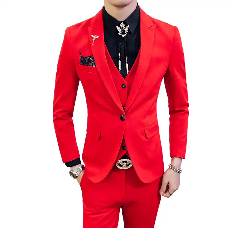 red and white suits for prom