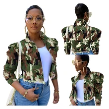 

Cropped Jacket For Women Hooded New plus Size Women's Clothes Camouflage Short Coat Women's Fashion Autumn Women Denim Jacket