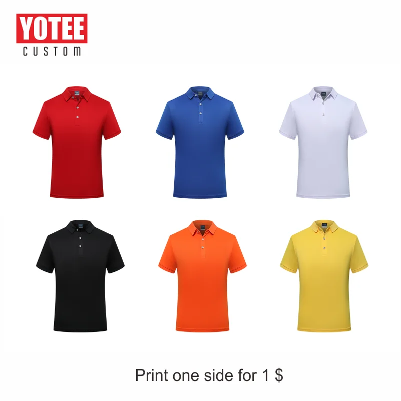 YOTEE quality summer classic short-sleeved polo shirt custom LOGO design company uniform