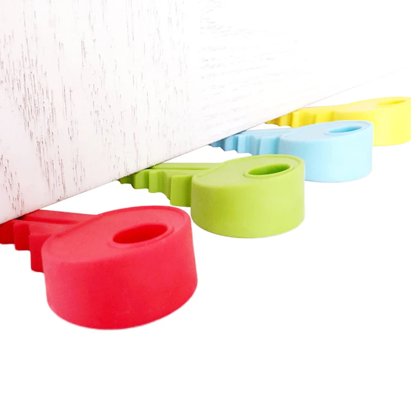 Hot Silicone Rubber Door Stopper Cute Key Style Home Decor