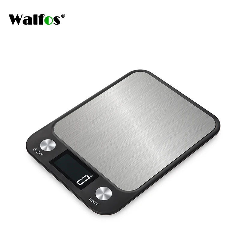 Walfos 5kg 11lb 10kg 22lb Multi-function Smart Food Kitchen Scale Portable Mini Electronic Digital Scales Weighing Cooking Tools