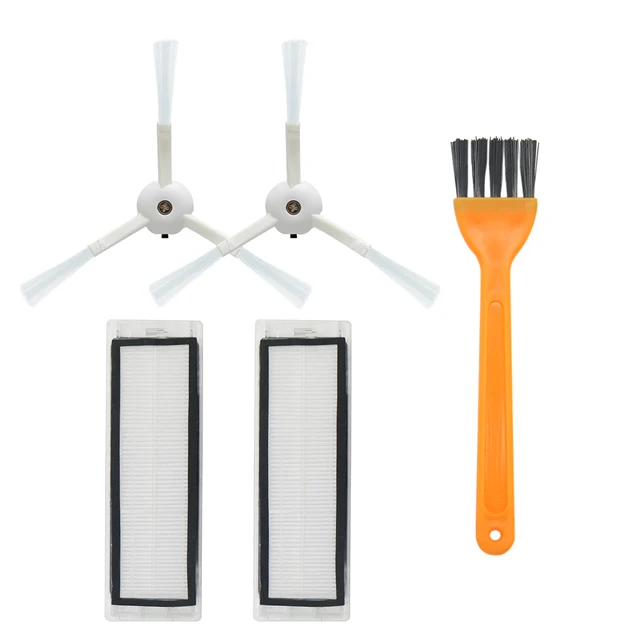 HEPA Filter + Side Brush + Main Brush for Xiaomi MI Robot Vacuum 2 Roborock S50 S51 Vacuum Cleaner Parts Accessories Light Grey