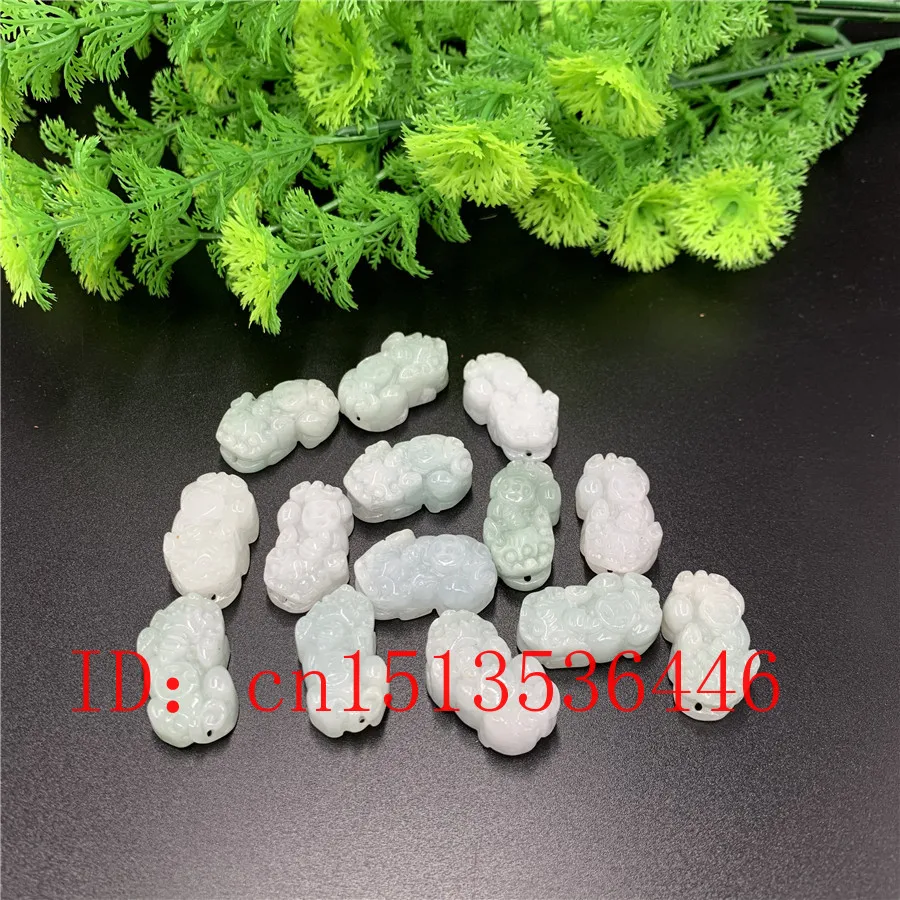 3 шт. DIY натуральный изумруд Китайский резной кулон Pixiu ожерелье ювелирные изделия
