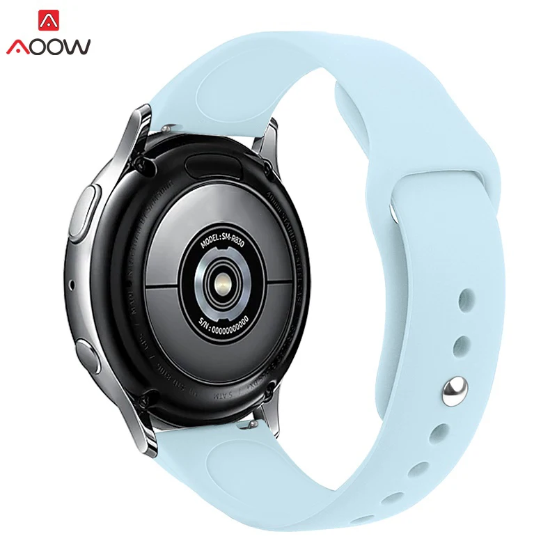 Силиконовые ремешки для часов для samsung Galaxy Watch Active 42 мм 46 мм браслет для gear S2 S3 Huami Amazfit 20 мм 22 мм ремешок для часов