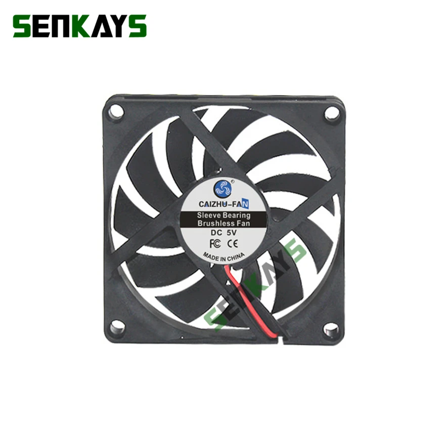 Ventilador de Refrigeração Usb Ultra-fino Cpu do Computador Laptop 2pin 8010 80 mm 80*80*10 mm dc 5v 12v 24v