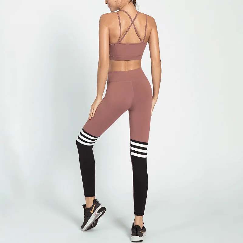Women Seamless Tracksuit Solid Yoga Set Patchwork Running Fitness Jogging T-shirt Leggings Sports Suit Gym Sportswear