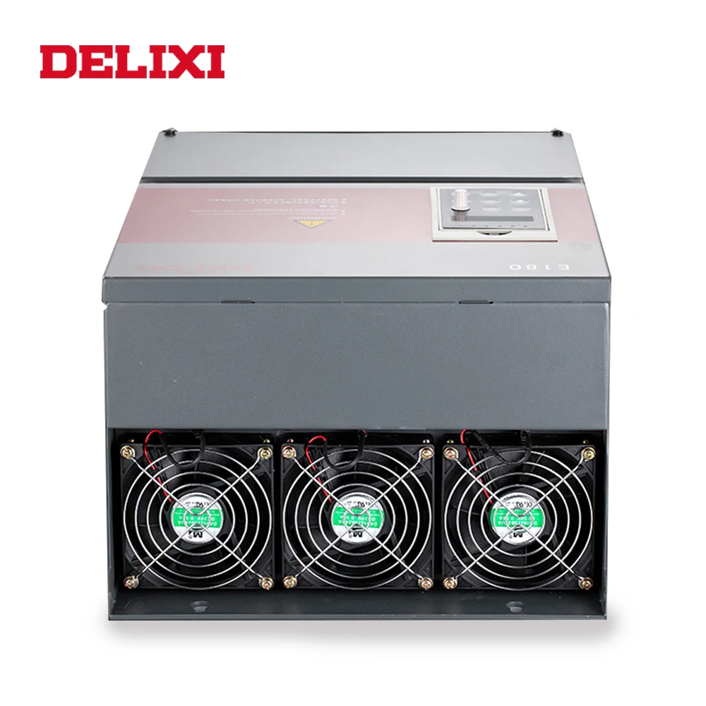 DELIXI AC 380 В 15 кВт 3 фазы вход 3 фазы Инвертор Выходной частоты приводы 50 Гц 60 Гц с реактор постоянного тока VFD для управления скоростью двигателя