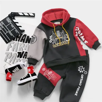 

Tonytaobaby Autumn and Winter New Boys Kids Fashion Sports Style Two-piece Suit Toddler Boy Clothes