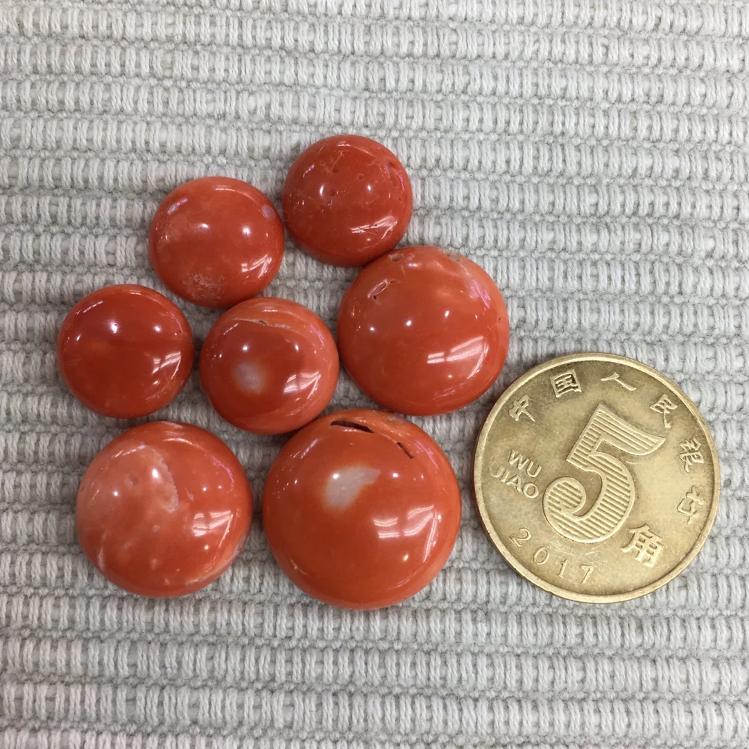 Wholesale Natural Momo Coral Ring Face Loose Jewelry Pairing DIY Material Customized Fashion Flawless Pink Orange Red Sphere racing car 6 bolts steering wheel horn button center ring for momo nrg 121810 01b 84mm replacement accessories