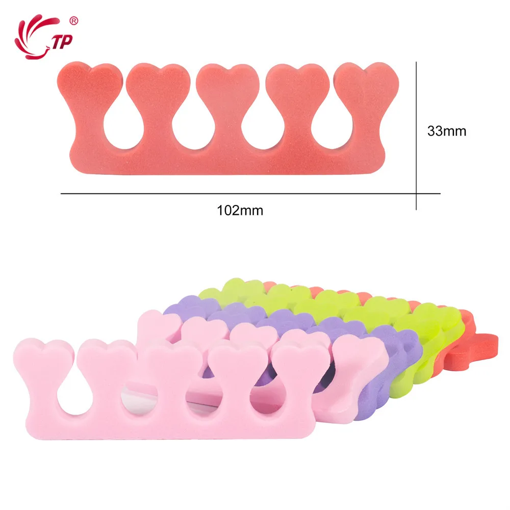 100pcs/Pack Toes Separators Professional Nail Art Fingers Foots Sponge Soft Gel UV Beauty Tools Polish Manicure Pedicure Divider
