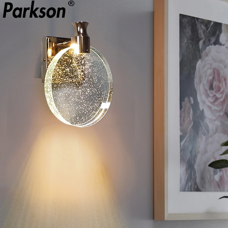 Modern Crystal Wall Lamp Bedside Sconce Wall Lights For Bedroom/Living Room/Dining/Living Room/Mirror Front Lamp Makeup