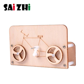 

Saizhi DIY Inventions Educational Toys Physical Visual Illusion Running Bicycle Children STEAM Science Experiments Laboratory