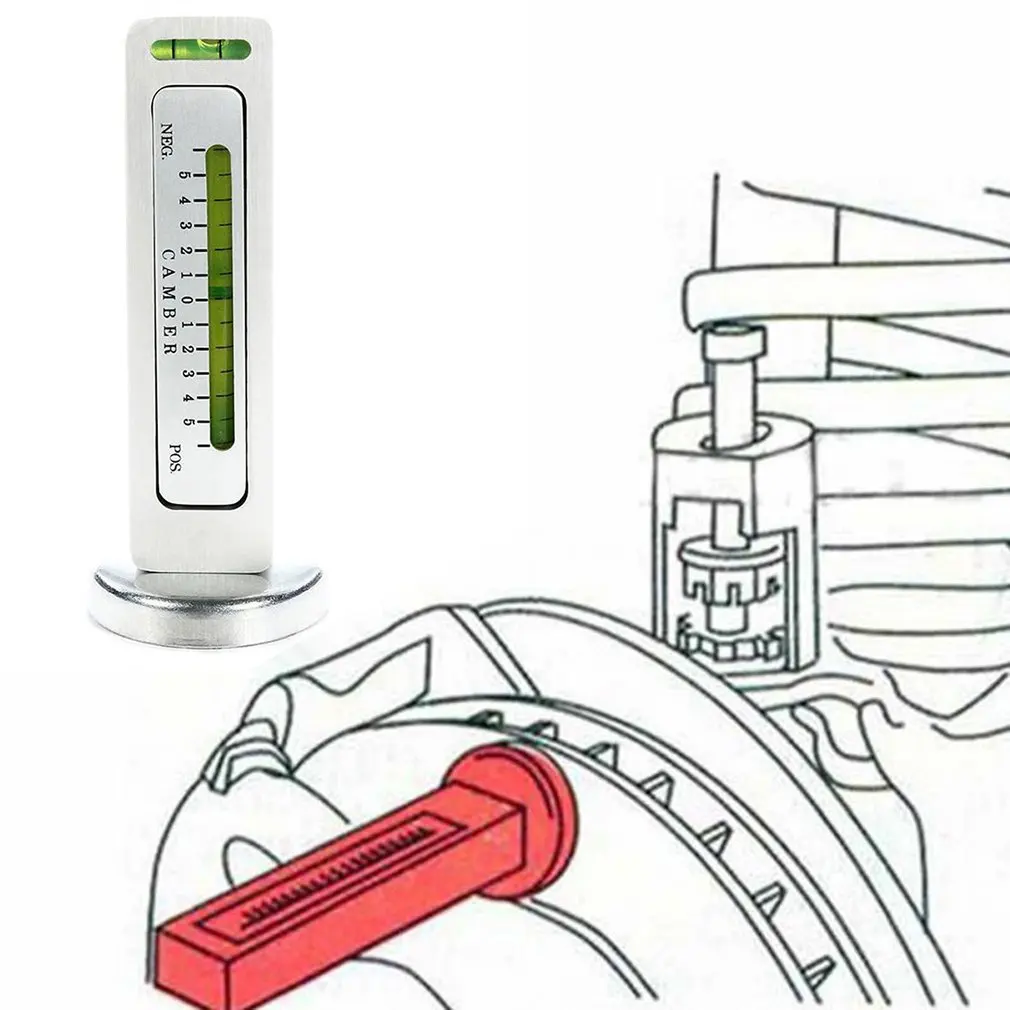 Cena Samochód cztery koła wyrównanie poziomica magnetyczna narzędzie do regulacji wskaźnika magnes poziomnica uniwersalna do samochodów ciężarowych SUV