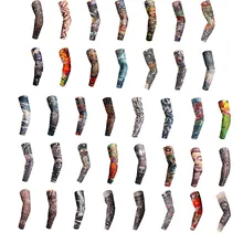 1 шт. тату-рукав велосипедный солнцезащитный крем для рук длинные манжеты Велоспорт велосипедный чехол для рук Спорт на открытом воздухе воздушный велосипед манжета покрытие УФ Защита