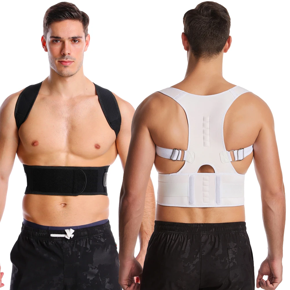 Регулируемый магнитный корсет для коррекции осанки мужской и женский спины