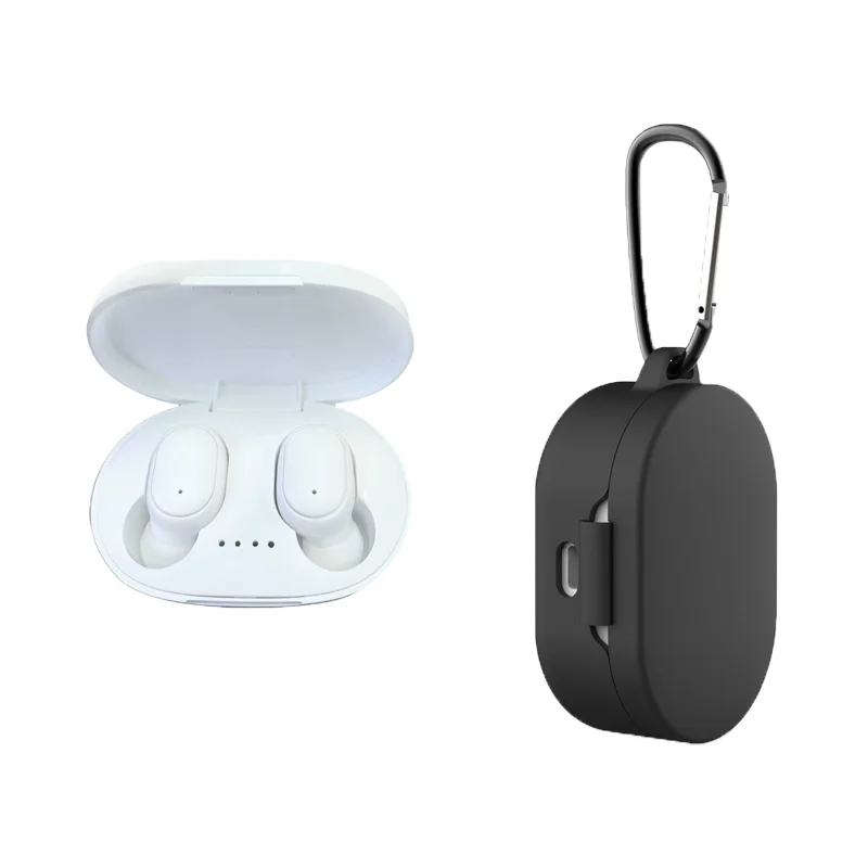 white balck A6S беспроводные наушники TWS для Xiaomi Redmi Airdots, наушники Bluetooth 5,0, наушники с шумоподавлением, микрофон для iPhone, huawei, samsung - Цвет: white balck