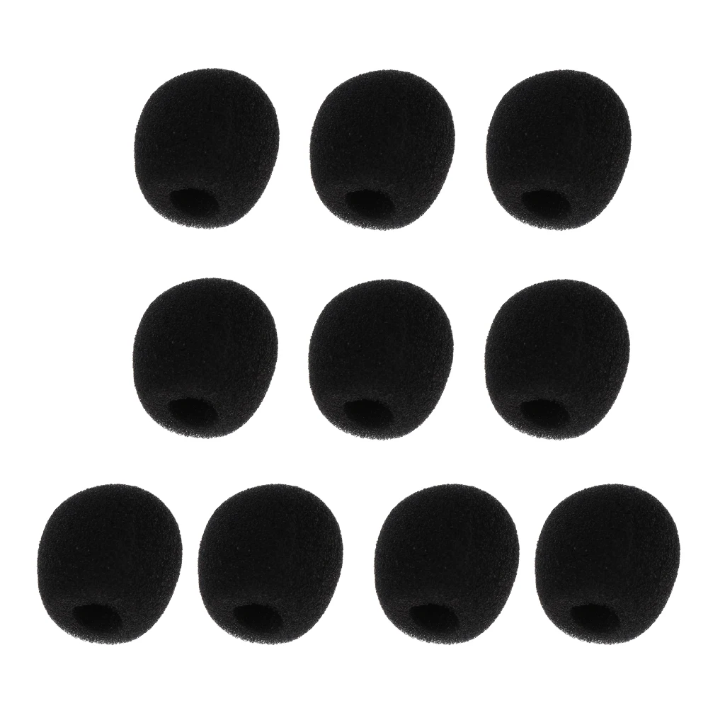 10Pcs Mini Microphone Cover Headset Replacement Foam Microphone Cover Mic Cover Windshield Headset Wind Shield Foam Hot Sales