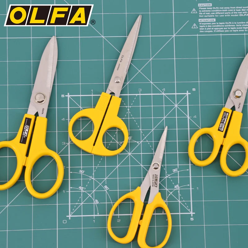 OLFA SCS-3 зубчатые ножницы из нержавеющей стали 160 мм бумажные ткани из натуральной резины