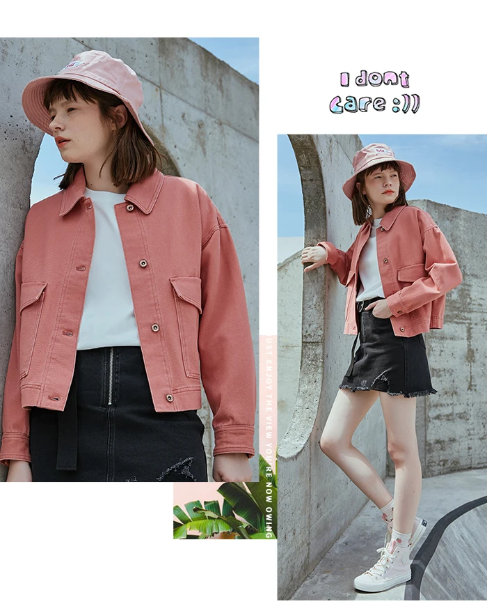 SEMIR новые куртки Харадзюку женские осенне-зимние пальто размера плюс женские большие Топы Милые куртки однотонная ткань
