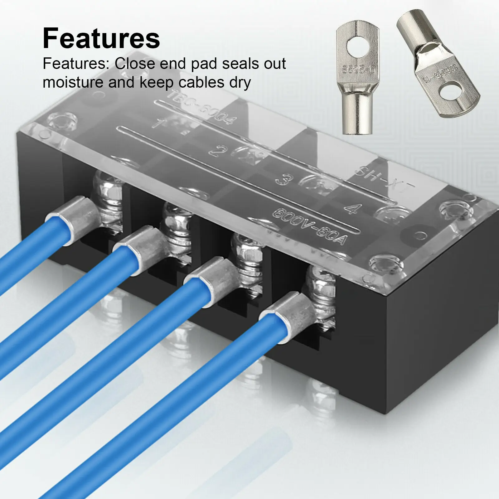 terminal sc6 sc10 sc16 bateria desencapada crimp terminais fio conector