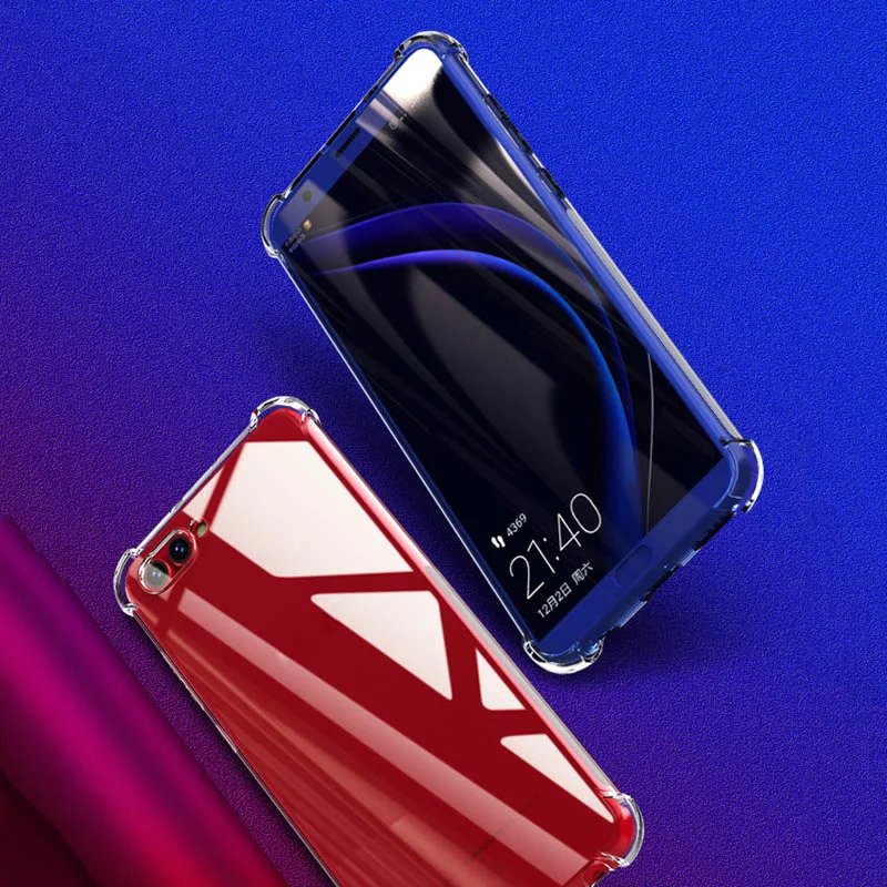 Противоударный чехол для Xiaomi PocoPhone X2 F1 Mi 5X 5S 6 Plus 5C 5 мягкий прозрачный бампер из ТПУ