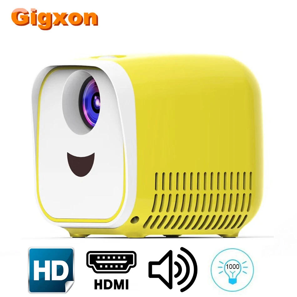 

Gigxon L1 portable kids mini LCD projector 480*320P full HD 1080P pocket video proyector home theater projector