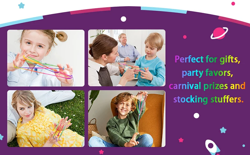 Regenbogen Farbe Wiege String Finger Spiele Klassische Seil Faden Spielzeug Seile Hand String Puzzle Spiel Schaffen Spielzeug Liefert – Detail 4
