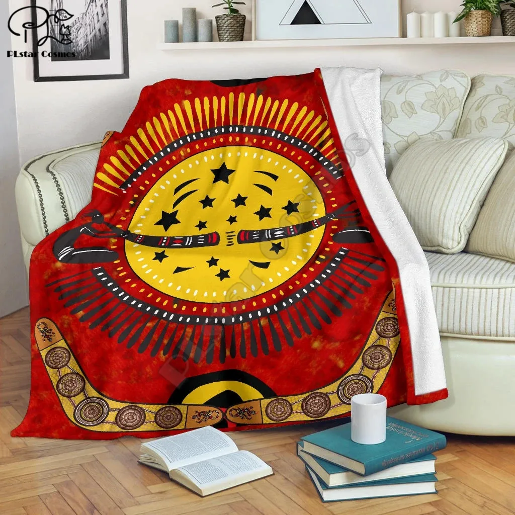 

Boomerang and Snake Fleece Blanket 3D full printed Wearable Blanket Adults/kids Fleece Blanket drop shippng style -2