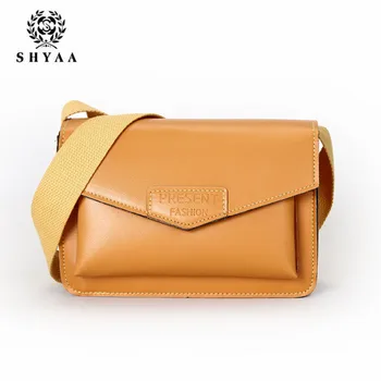

SHYAA New Wild Wide Shoulder Strap Single Shoulder Small Square Bag Fashion Simple Messenger Female Handbag Lady Crossbody Bag